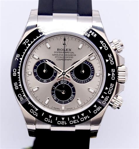 rolex daytona whiteface steel|Rolex daytona 18k white gold.